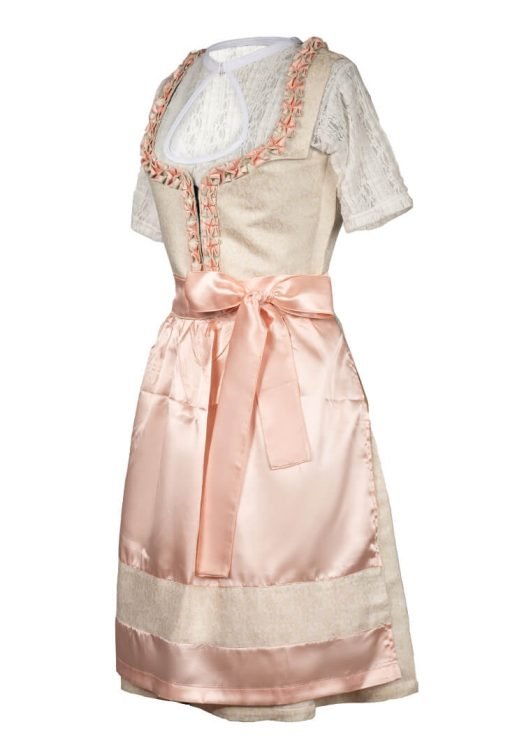 Trendy German Dirndl Dress Vogue Pink - Image 2