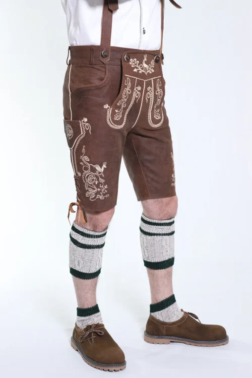 Trachten Short Lederhosen Wild Brown - Image 3