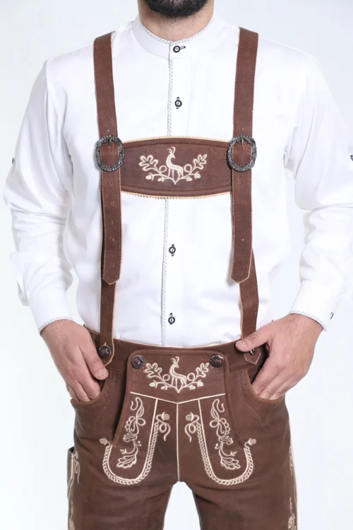 Trachten Short Lederhosen Wild Brown - Image 4