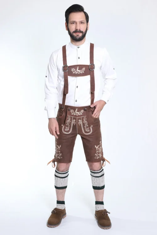 Shaded Grey Trachten Short Lederhosen