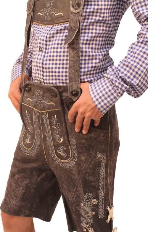 Authentic Bavarian Mens Lederhosen Attire