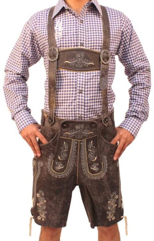 Authentic Bavarian Mens Lederhosen Attire