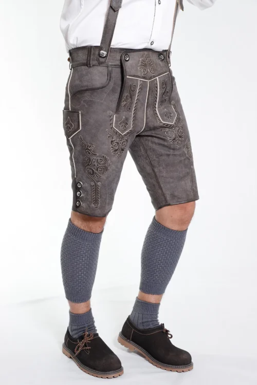 Trachten Short Lederhosen Classic Black - Image 2