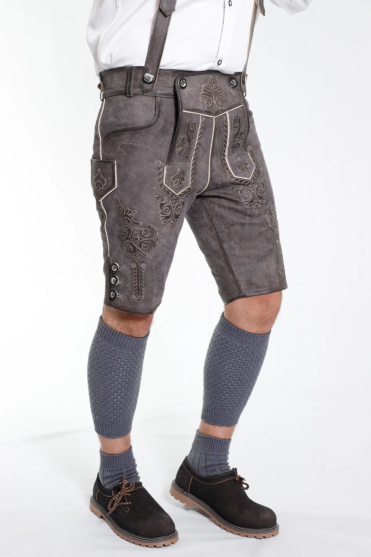 Trachten Short Lederhosen Classic Black - Image 2
