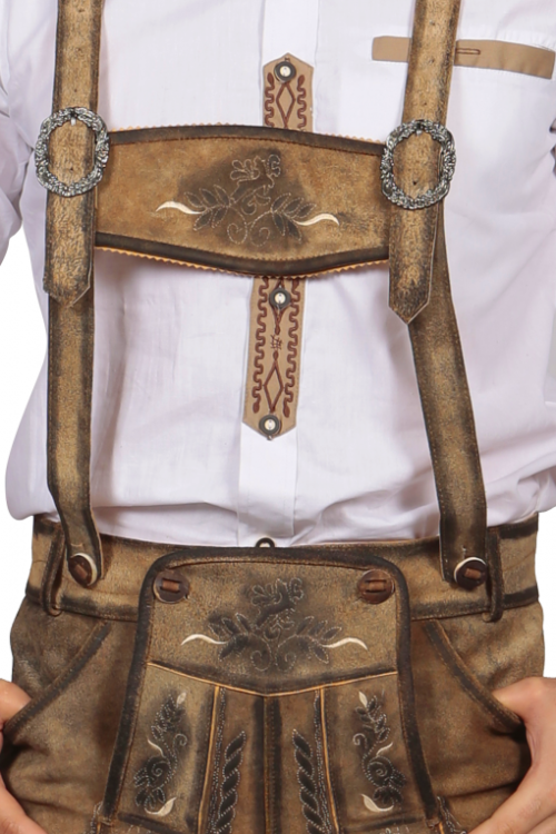 Trachten Short Lederhosen Shaded Wild Brown - Image 6