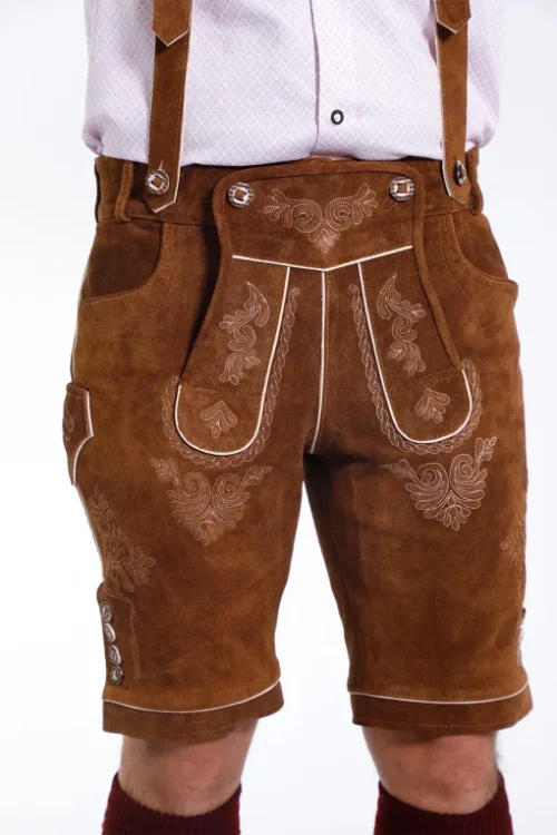 Walnut Brown Classic Lederhosen Attire