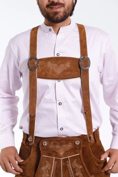 Walnut Brown Classic Lederhosen Attire
