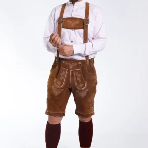 Walnut Brown Classic Lederhosen Attire