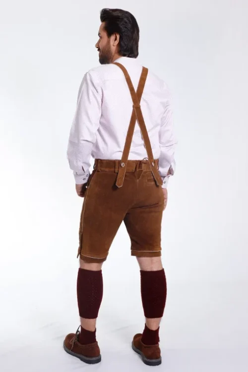 Walnut Brown Classic Lederhosen Attire