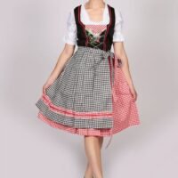 Vintage Elsa cherry black Dirndl dress