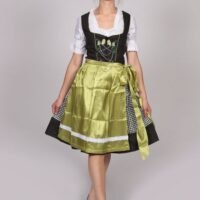 Vintage green midi Dirndl dress Helma