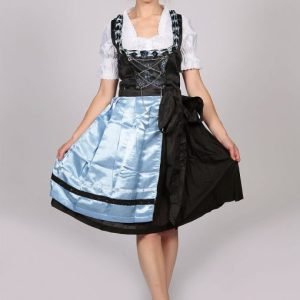 Vintage blue midi Dirndl dress Emily