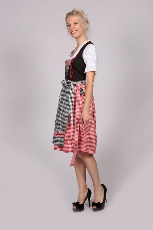 Vintage Elsa cherry black Dirndl dress