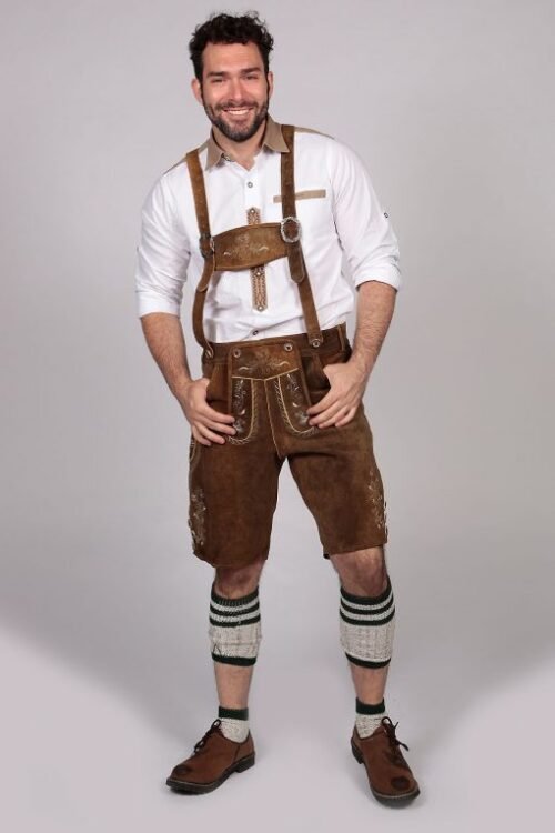 Classic Black Trachten Short Lederhosen