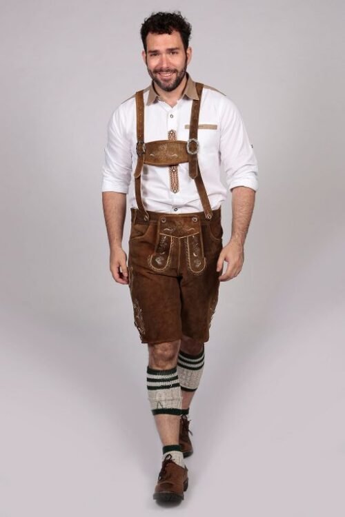 Classic Black Trachten Short Lederhosen