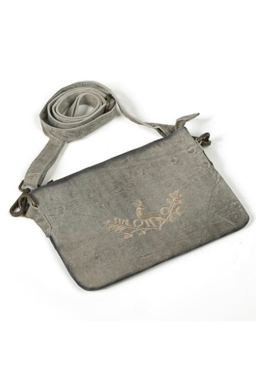 Stylish women’s Oktoberfest bag in gray with contemporary design