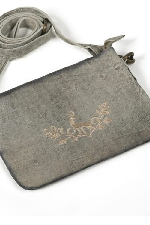 Stylish women’s Oktoberfest bag in gray with contemporary design