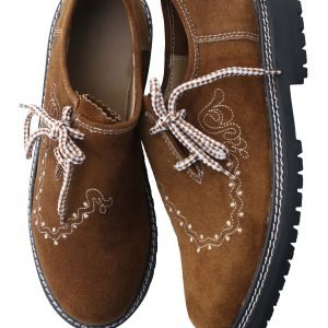 Traditional Lederhosen shoes in camel brown