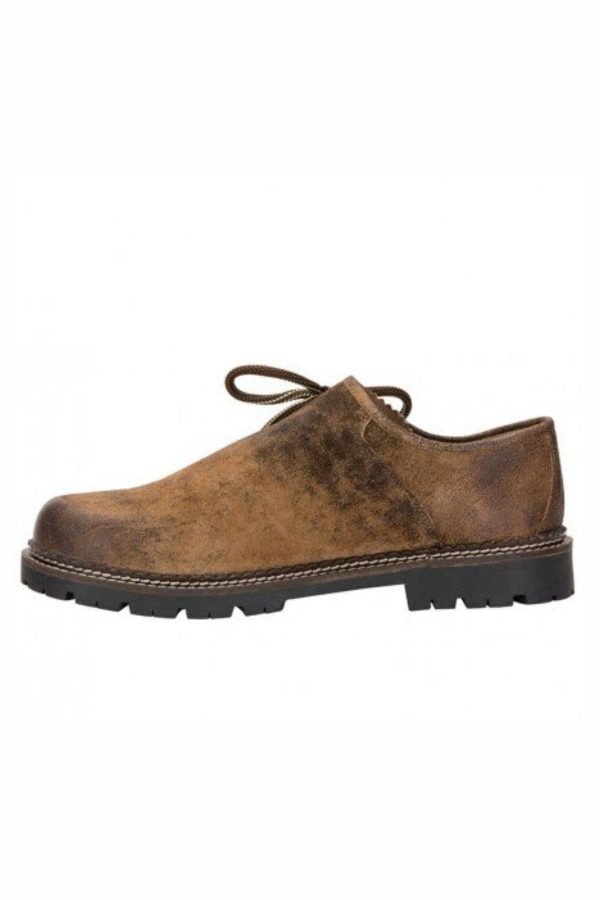 German Lederhosen shoes for men in clean brown