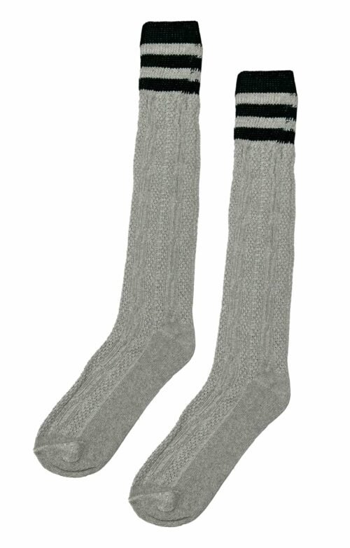 Lederhosen Oktoberfest socks in greyish white