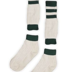 Loferl Bavarian Lederhosen socks in off-white