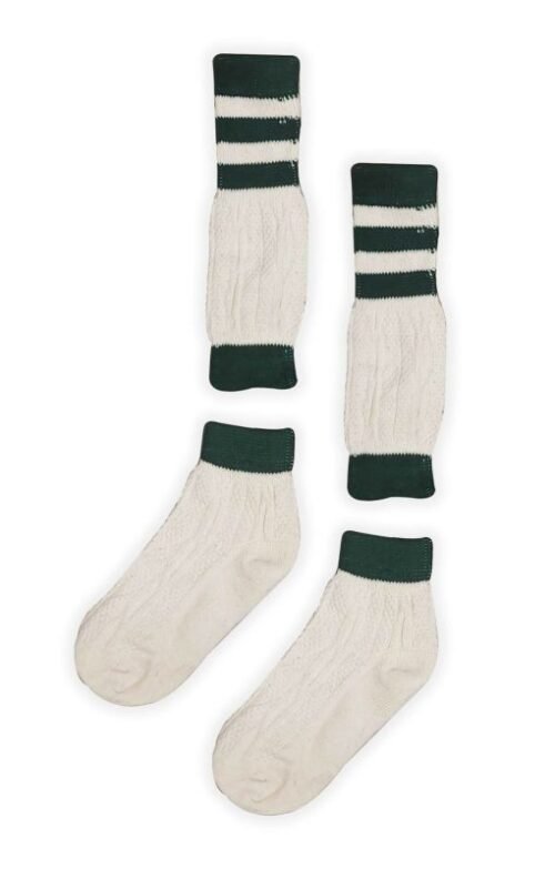 Loferl Bavarian Lederhosen socks in off-white