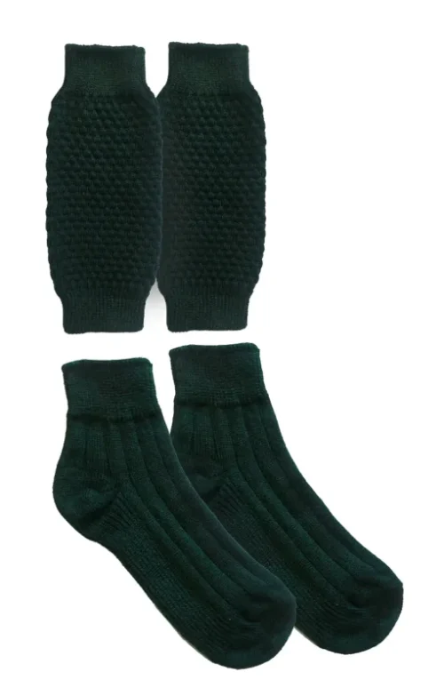 Classic dark green Trachten socks