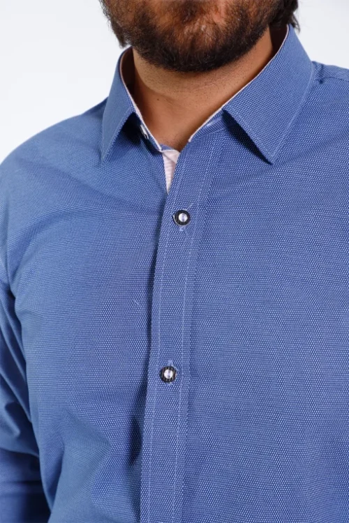 Men’s German Oktoberfest shirt in classic blue texture