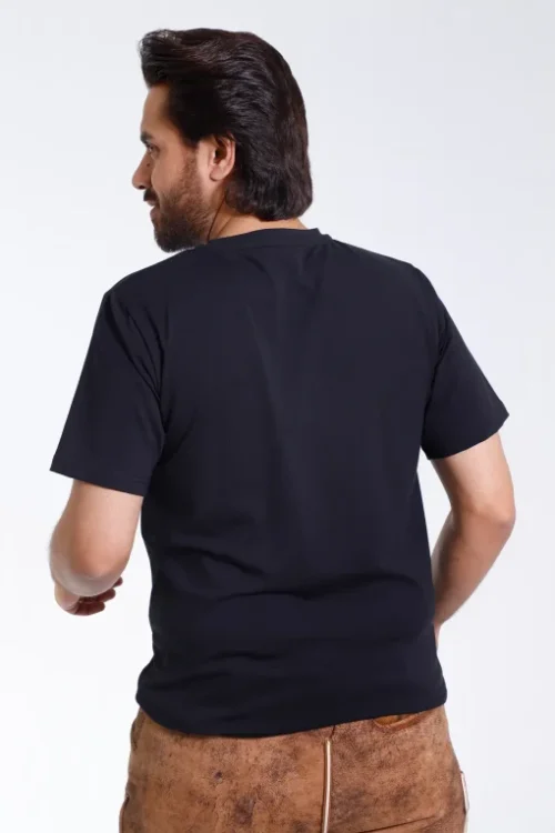 Alpine pleated white Bavarian shirt for men