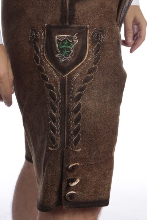 Dark Wild Brown Trachten Short Lederhosen