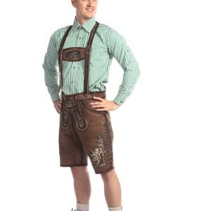 Dark Wild Brown Trachten Short Lederhosen