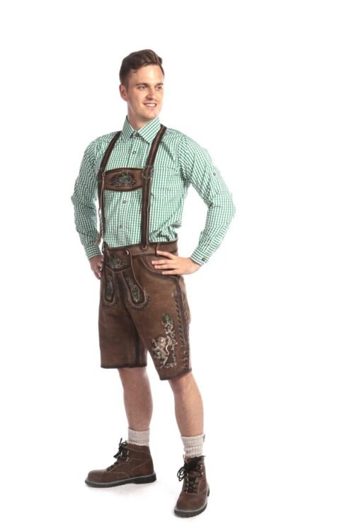 Dark Wild Brown Trachten Short Lederhosen