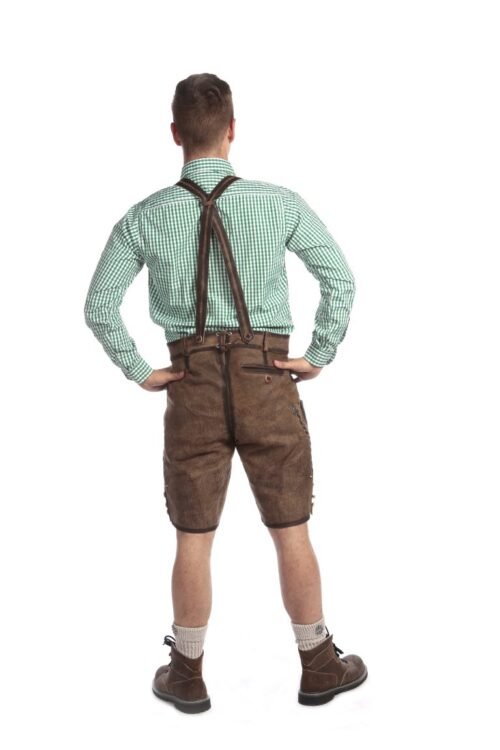 Dark Wild Brown Trachten Short Lederhosen