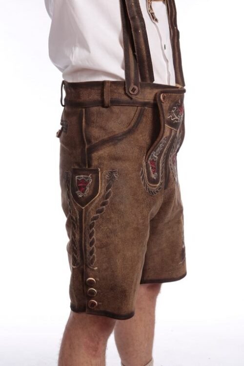 Dark Wild Brown Trachten Short Lederhosen