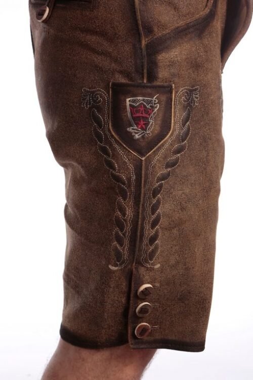 Dark Wild Brown Trachten Short Lederhosen
