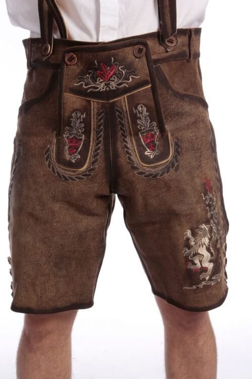 Dark Wild Brown Trachten Short Lederhosen