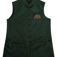 Stylish Lederhosen men's waistcoat in green