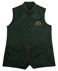 Stylish Lederhosen men's waistcoat in green