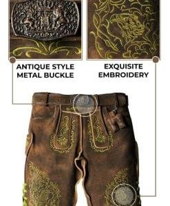 Comfortable Bavarian Lederhosen Vintage Classic - Image 3