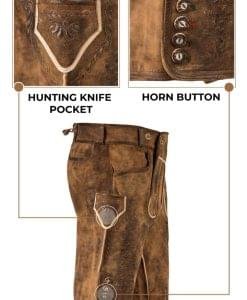 Vintage German Mens Fashion Lederhosen
