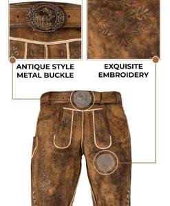 Vintage German Mens Fashion Lederhosen