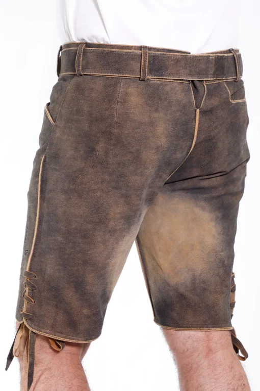 Authentic vintage black lederhosen for men