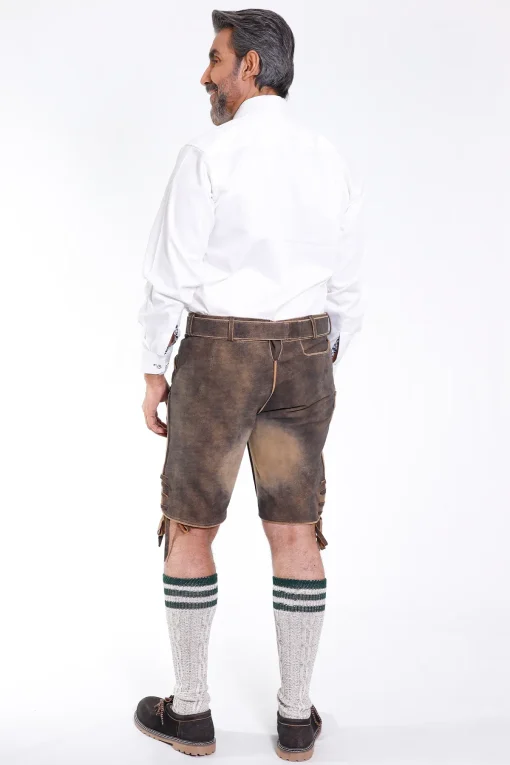 Authentic vintage black lederhosen for men