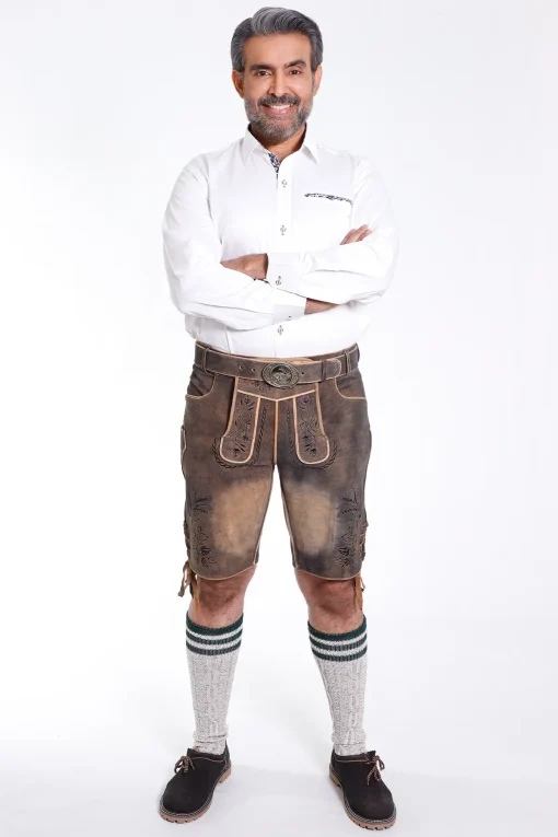 Authentic Lederhosen Men in Vintage Black