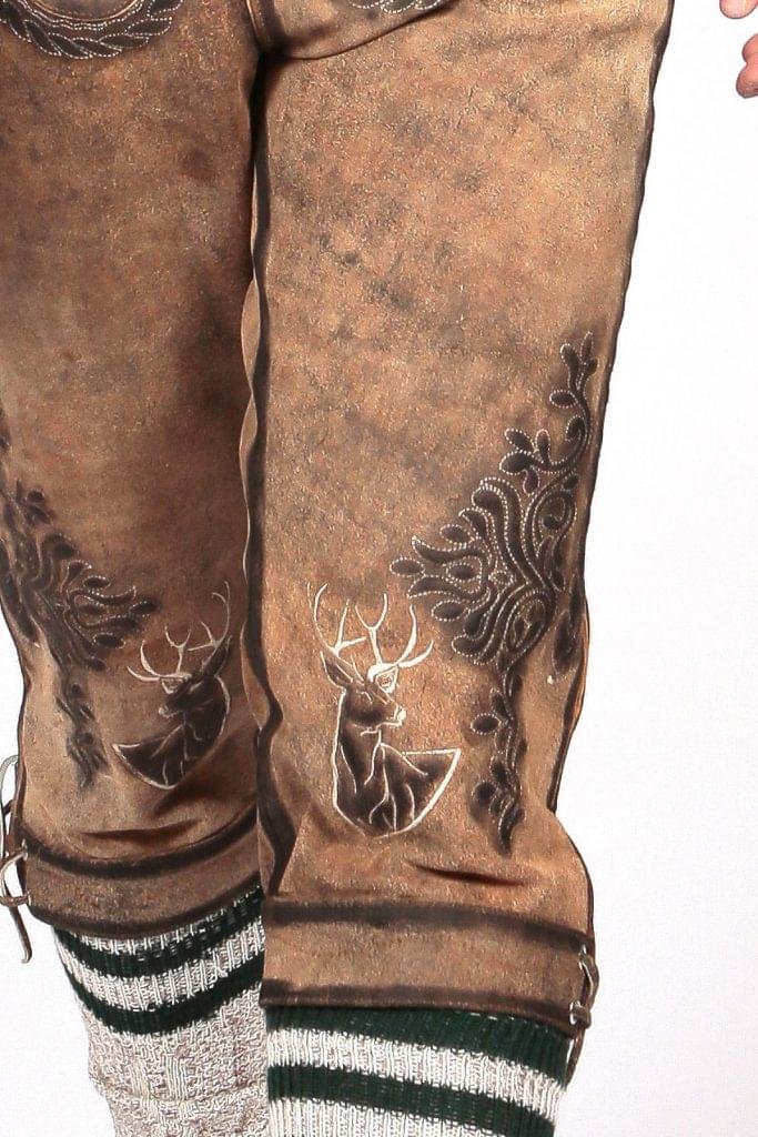 Bavarian Classic Long Bundhosen Brown - Image 5