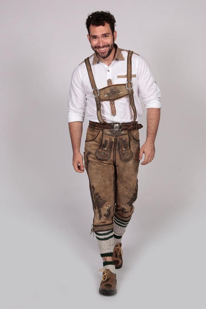 Bavarian Classic Long Bundhosen Brown - Image 4